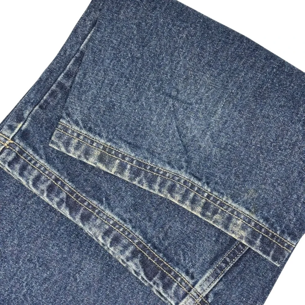 FUBU Carpenter Jeans Mens Blue Cotton Vintage 90s Y2K Baggy Hip Hop W40 L34
